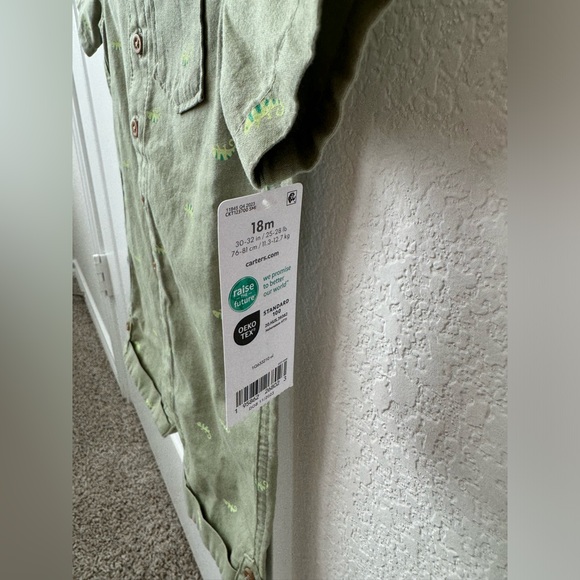 Carter’s Toddler Canvas Romper - Picture 3 of 4